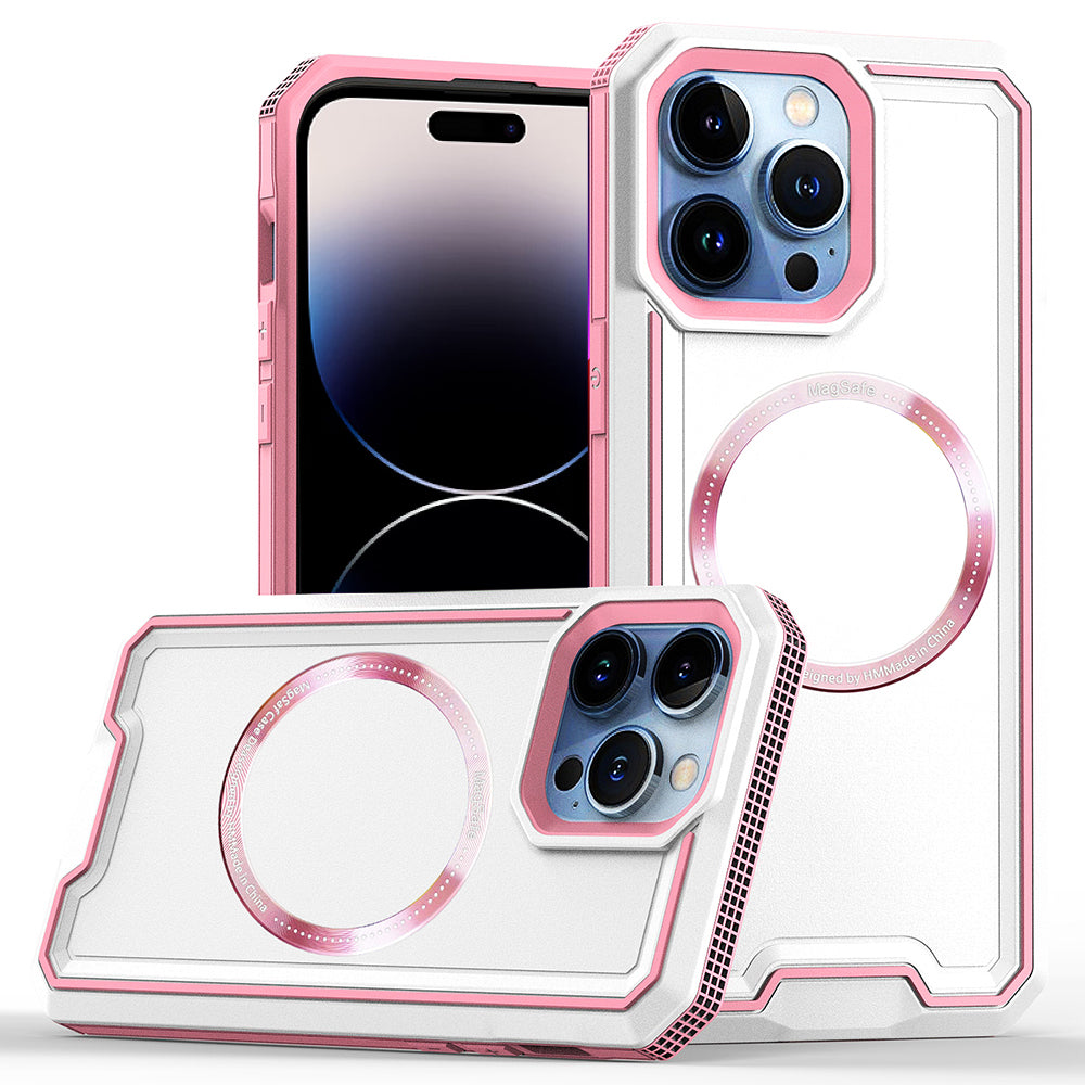 Pro iPhone 14 Pro Max Magnetické pouzdro na telefon kompatibilní s MagSafe PC TPU Shockproof Armor Cover Pro iPhone 14 Pro Max Magnetické pouzdro na telefon kompatibilní s MagSafe PC TPU Shockproof Armor Cover